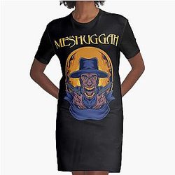 Day Gift For Purple Meshuggah 80s Metal Funny Graphic Gift Graphic T-Shirt Dress