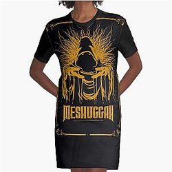 Meshuggah Band Graphic T-Shirt Dress