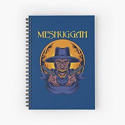Day Gift For Purple Meshuggah 80s Metal Funny Graphic Gift Spiral Notebook