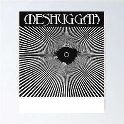 Retro Vintage Dark Red Best Meshuggah Music Vintage Retro Poster