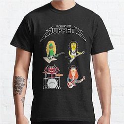 Maestro di Muppets - Muppets come Metallica Band Active Classic T-Shirt RB1608