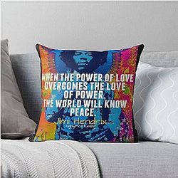 quotes band rock a band metallic Throw Pillow RB1608