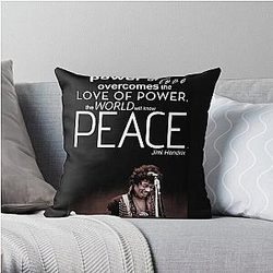 quotes band rock a band metallic Throw Pillow RB1608