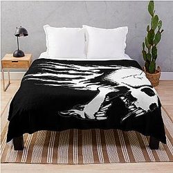 Skull design || Metallica Trending Throw Blanket RB1608