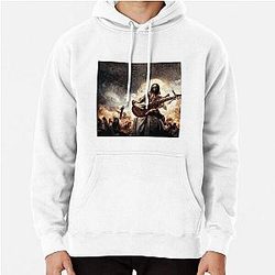 Zombie Jesus Titan Playing Metallica Guitar Pullover Hoodie RB1608