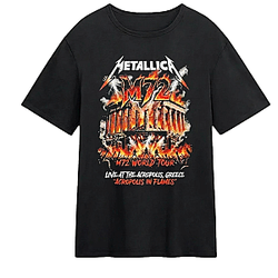 Acropolis In Flames Live Greece LA 2904 Metallica T-Shirt
