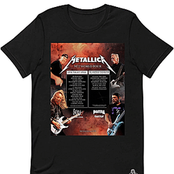 M72 World Tour Dates Poster LA 2904 Metallica T-Shirt