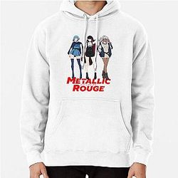Metallic Rouge プルオーバーパーカー