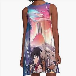 Metallic Rouge - Cover image A-Line Dress