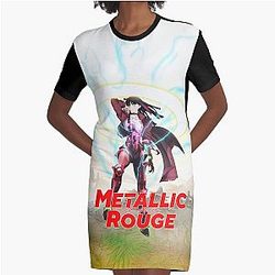 Metallic Rouge グラフィックTシャツドレス