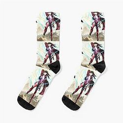 Metallic Rouge Anime  Socks