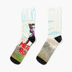 Metallic Rouge Socks