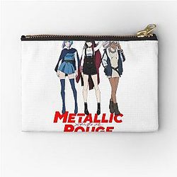 Metallic Rouge Zipper Pouch