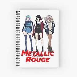 Metallic Rouge Spiral Notebook