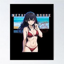 Metallic Rouge ,ルージュ, アニメの芸術ポスター