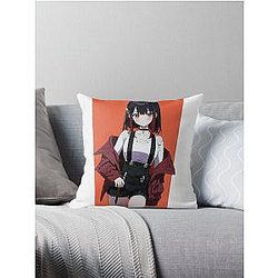 Metallic Rouge Anime - Rouge Redstar Throw Pillow