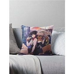 Metallic Rouge - Cover image Throw Pillow