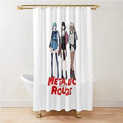 Metallic Rouge Shower Curtain