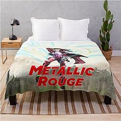 Metallic Rouge Throw Blanket