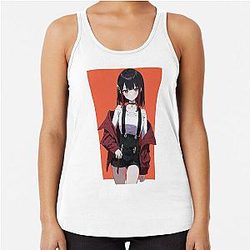 Metallic Rouge Anime - Rouge Redstar Racerback Tank Top