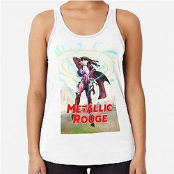 Metallic Rouge レーサーバックタンクトップ