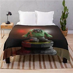 Clay MF Doom Candid Throw Blanket