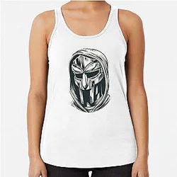 MF Doom Dumile Metal Mask Racerback Tank Top