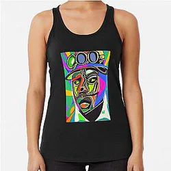 MF doom inspired Racerback Tank Top