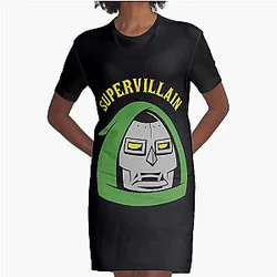 Supervillain MF Doom Graphic T-Shirt Dress