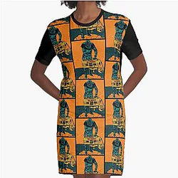 DJ DOCTOR DOOM - DJ DR DOOM - MF DOOM Graphic T-Shirt Dress