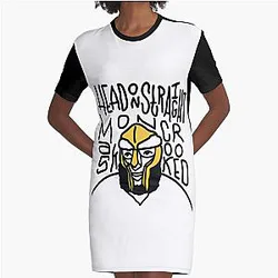 Mf Doom T-ShirtMf Doom (HEAD ON STRAIGHT) Graphic T-Shirt Dress