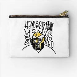 Mf Doom T-ShirtMf Doom (HEAD ON STRAIGHT) Zipper Pouch