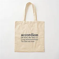 Accordion Living Off Borrowed Time by MF DOOM Cotton Tote Bag