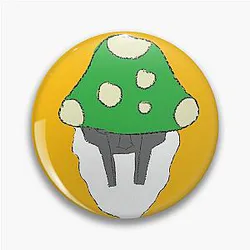 MF DOOM mushroom Pin