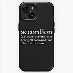 Accordion Living Off Borrowed Time by MF DOOM iPhone Tough Case