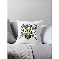 Mf Doom T-ShirtMf Doom (HEAD ON STRAIGHT) Throw Pillow