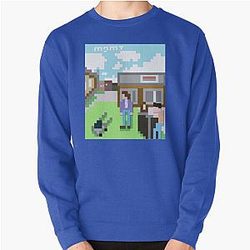 Mgmt 8bit Album Cover - Self Titled Psychedelic Retro artwork Pullover Sweatshirt
