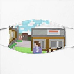 Mgmt 8bit Album Cover - Self Titled Psychedelic Retro artwork Flat Mask