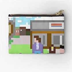 Mgmt 8bit Album Cover - Self Titled Psychedelic Retro artwork Zipper Pouch