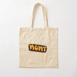 Retro MGMT Black Logo 2 Cotton Tote Bag