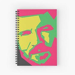 Michael Bisping Abstract Portrait Spiral Notebook