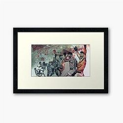 Michael Bisping vs. Luke Rockhold - The Night We Fought Framed Art Print