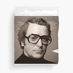 Michael Caine British Film Icon Duvet Cover