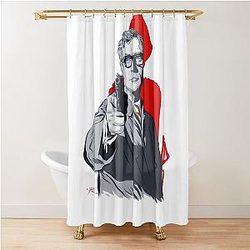 Michael Caine - An Illustration by Paul Cemmick Shower Curtain