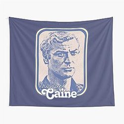 Michael Caine Retro 60s Fan Art Design Tapestry