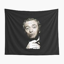 Michael Caine Portrait Fan Art Tribute Tapestry