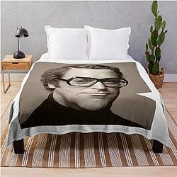 Michael Caine British Film Icon Throw Blanket