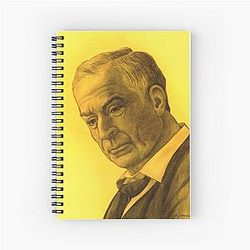 Michael Caine celebrity portrait Spiral Notebook 210 views