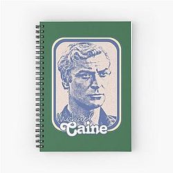 Michael Caine Retro 60s Fan Art Design Spiral Notebook