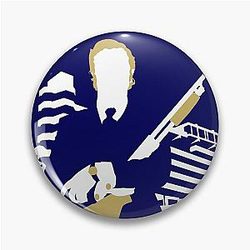 Michael Caine Get Carter Trinity Square Pin